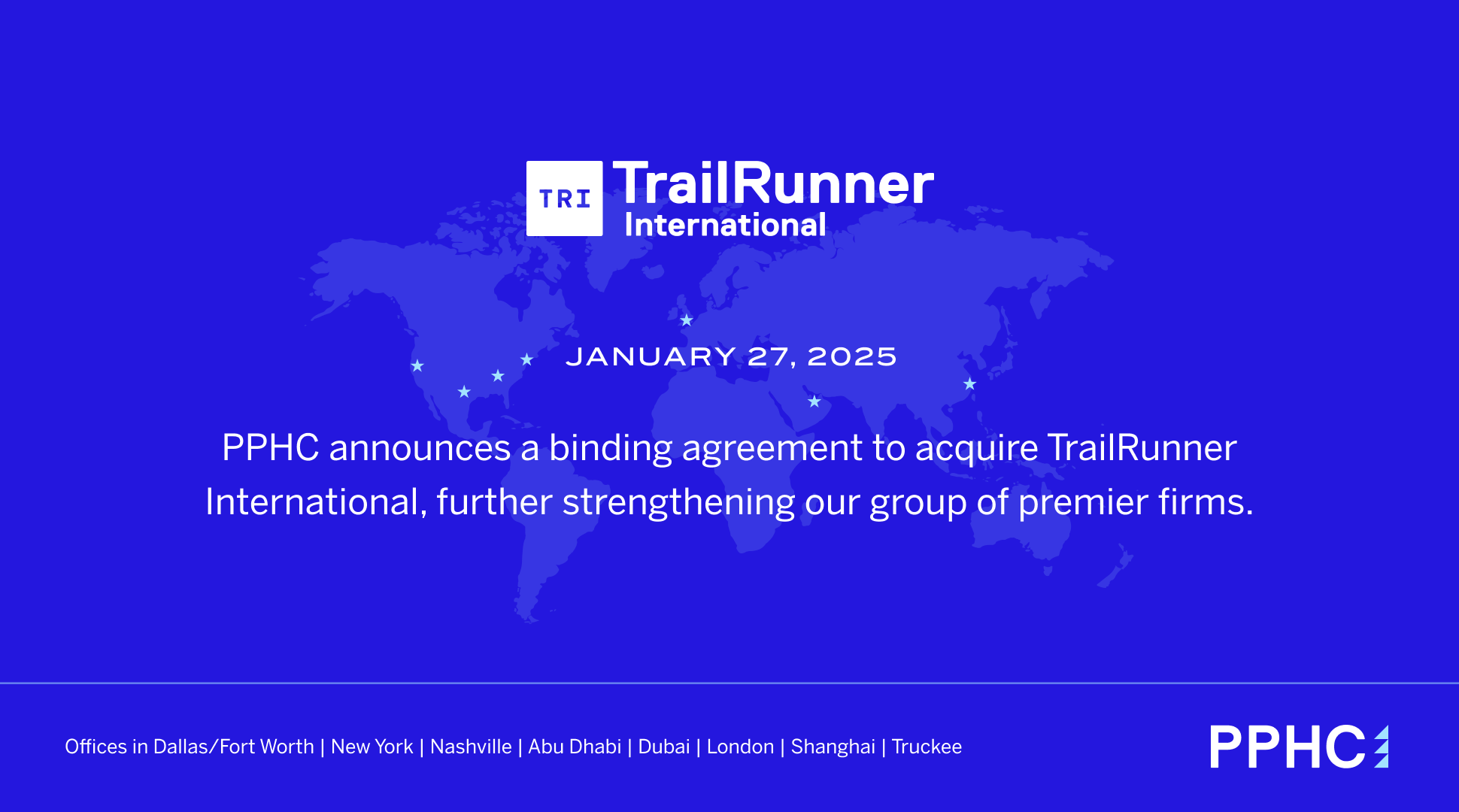 PPHC to Acquire TrailRunner International