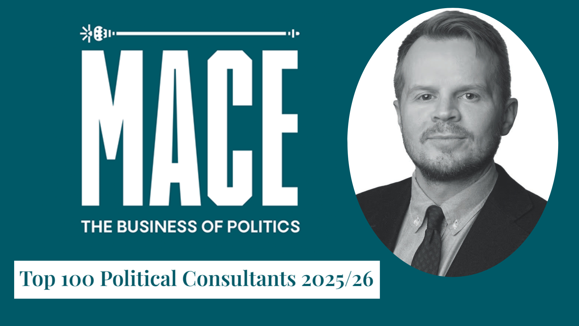 Pagefield’s Oliver Foster recognized as one of Mace Magazine’s Top Political Consultants